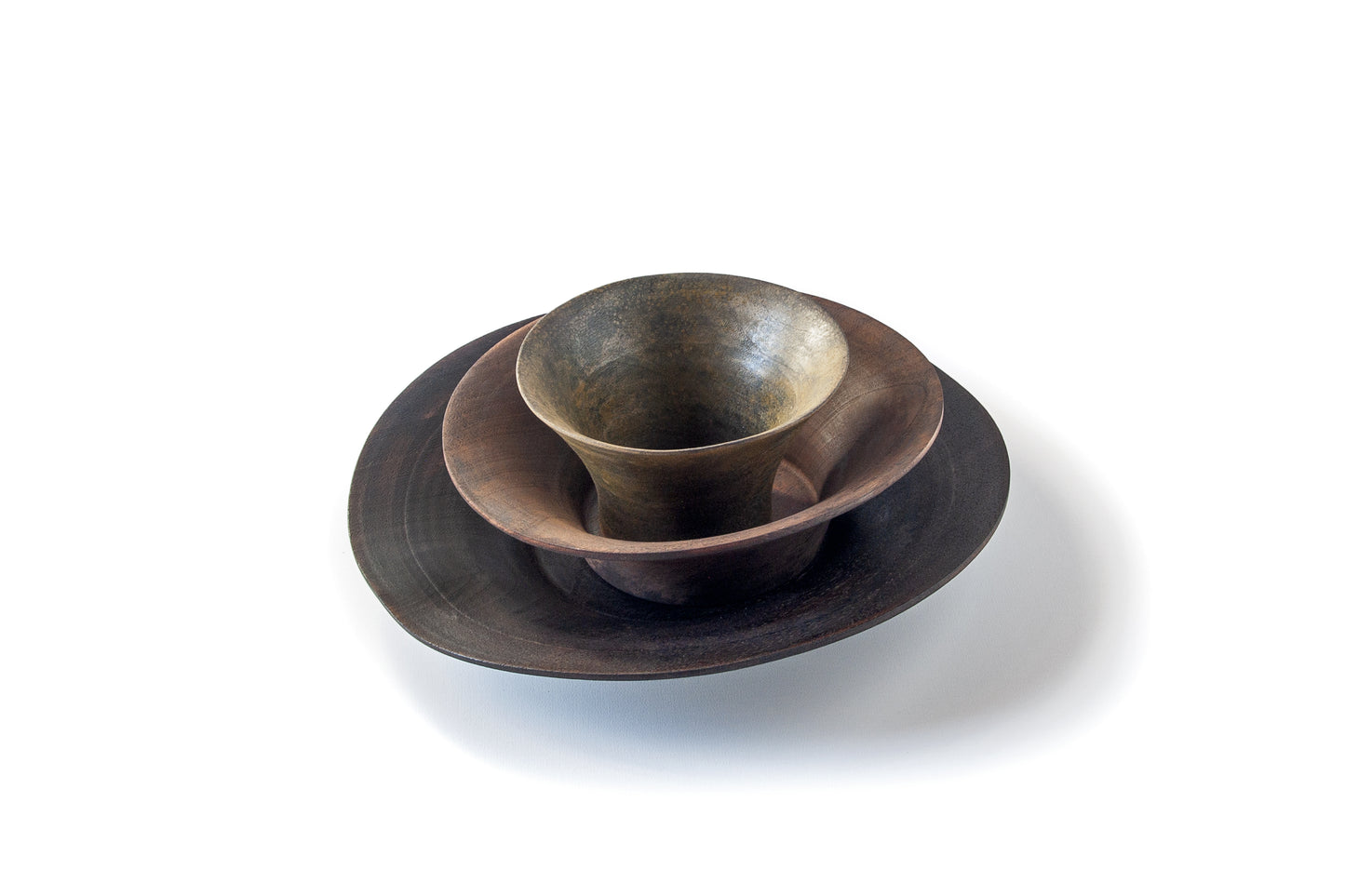 Coral Wooden Bowl Set