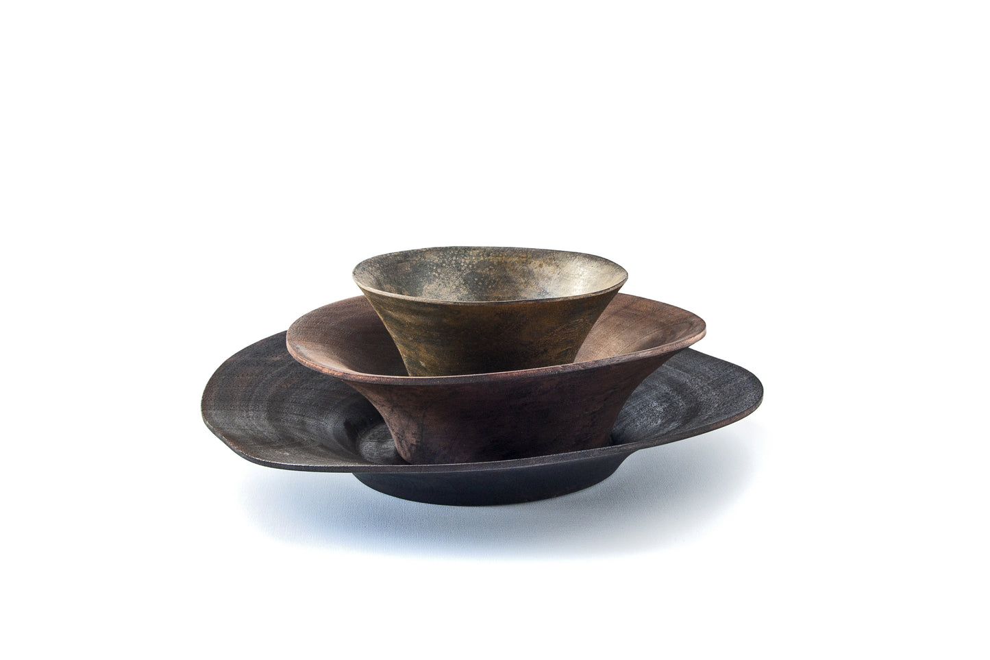 Coral Wooden Bowl Set
