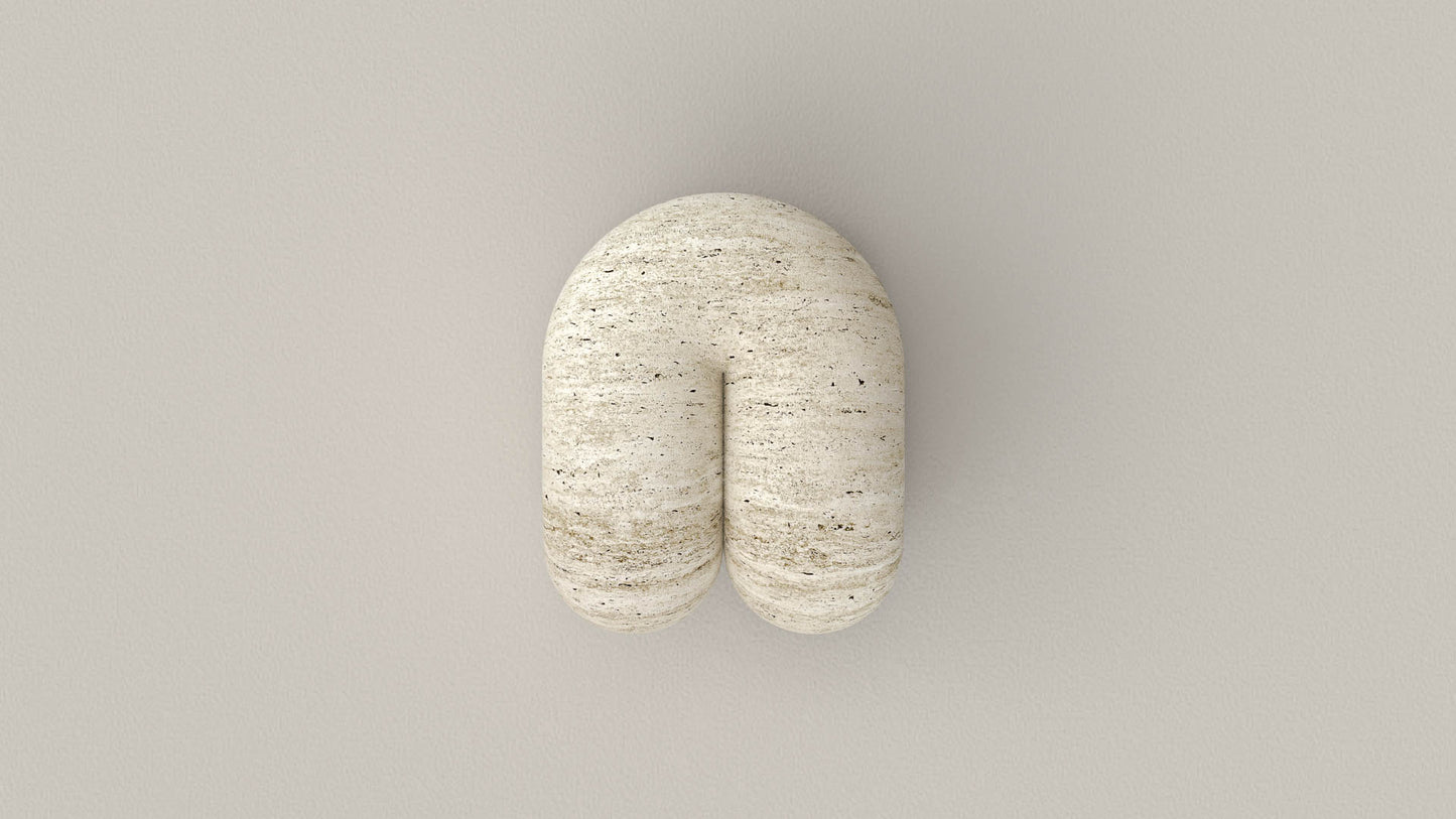 Octane Side Table - Travertine Navona