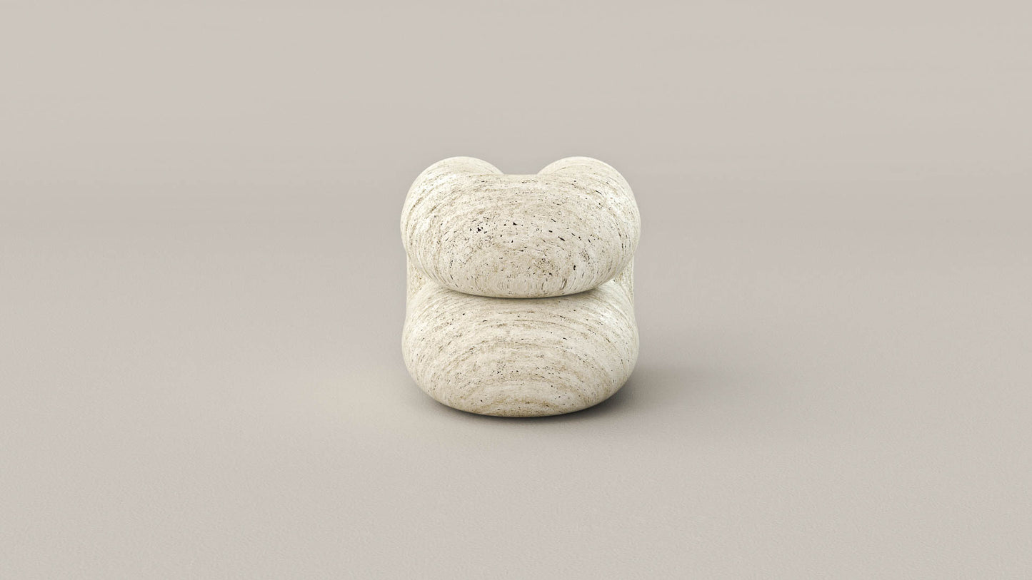 Octane Side Table - Travertine Navona