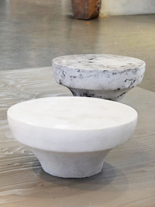 Marbled Salt Meditation Stool