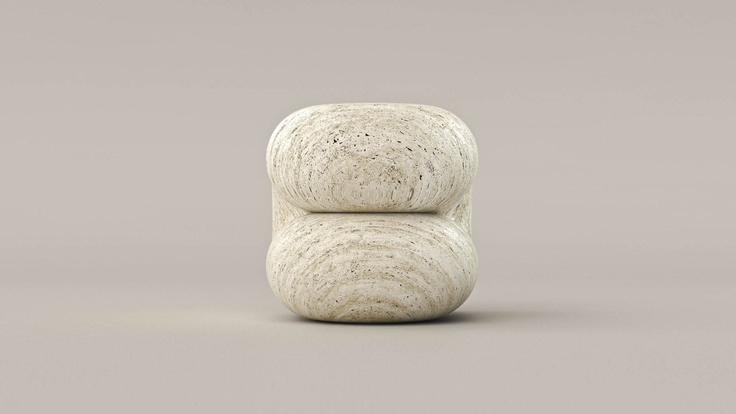 Octane Side Table - Travertine Navona