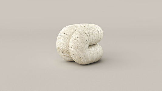 Octane Side Table - Travertine Navona